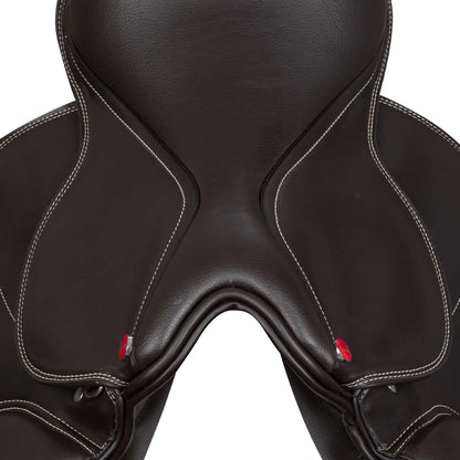 Silla de salto Roma en cuero PU Pro-Light - Marrón
