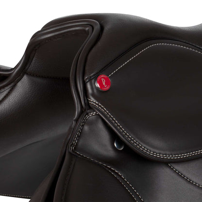 Silla de salto Roma en cuero PU Pro-Light - Marrón