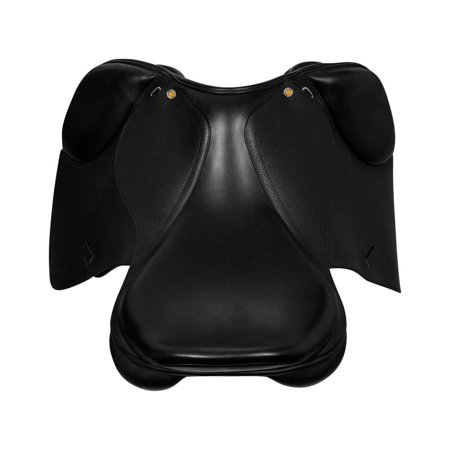 Silla de salto en cuero martillado Equestro - Negro