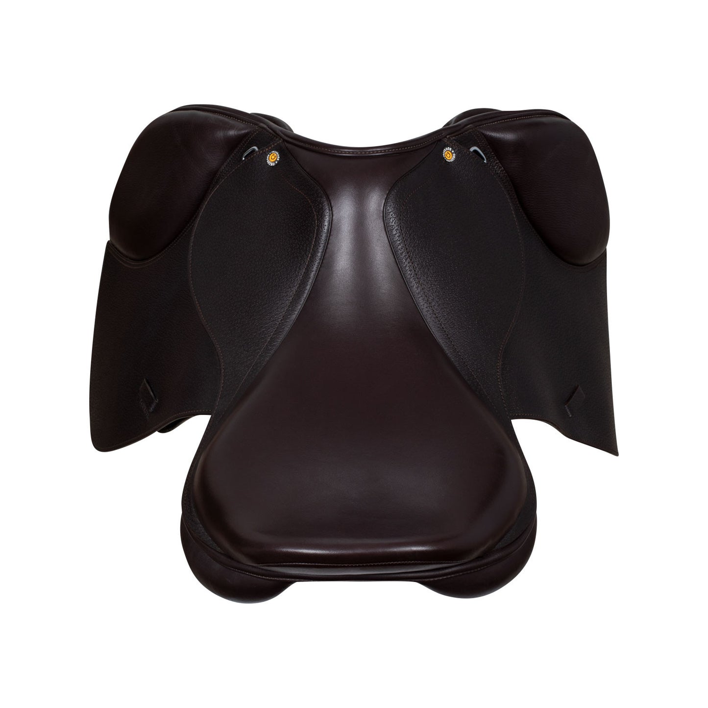 Silla de salto en cuero martillado Equestro - Marrón oscuro