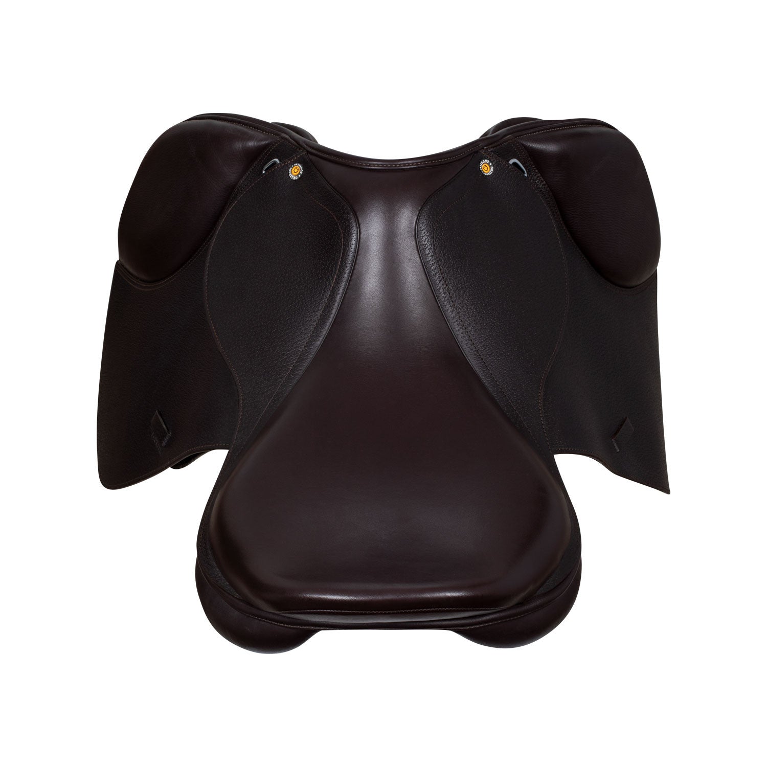 Silla de salto en cuero martillado Equestro - Marrón oscuro