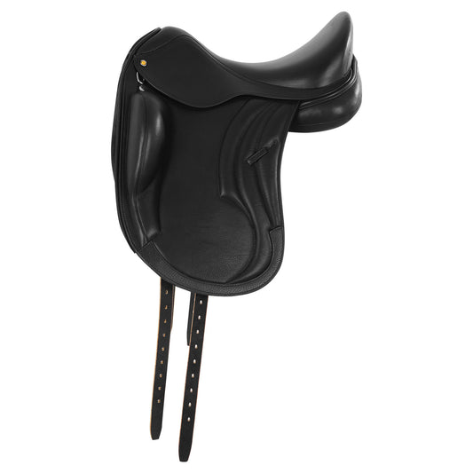 Silla de doma monafaldón de cuero Equestro