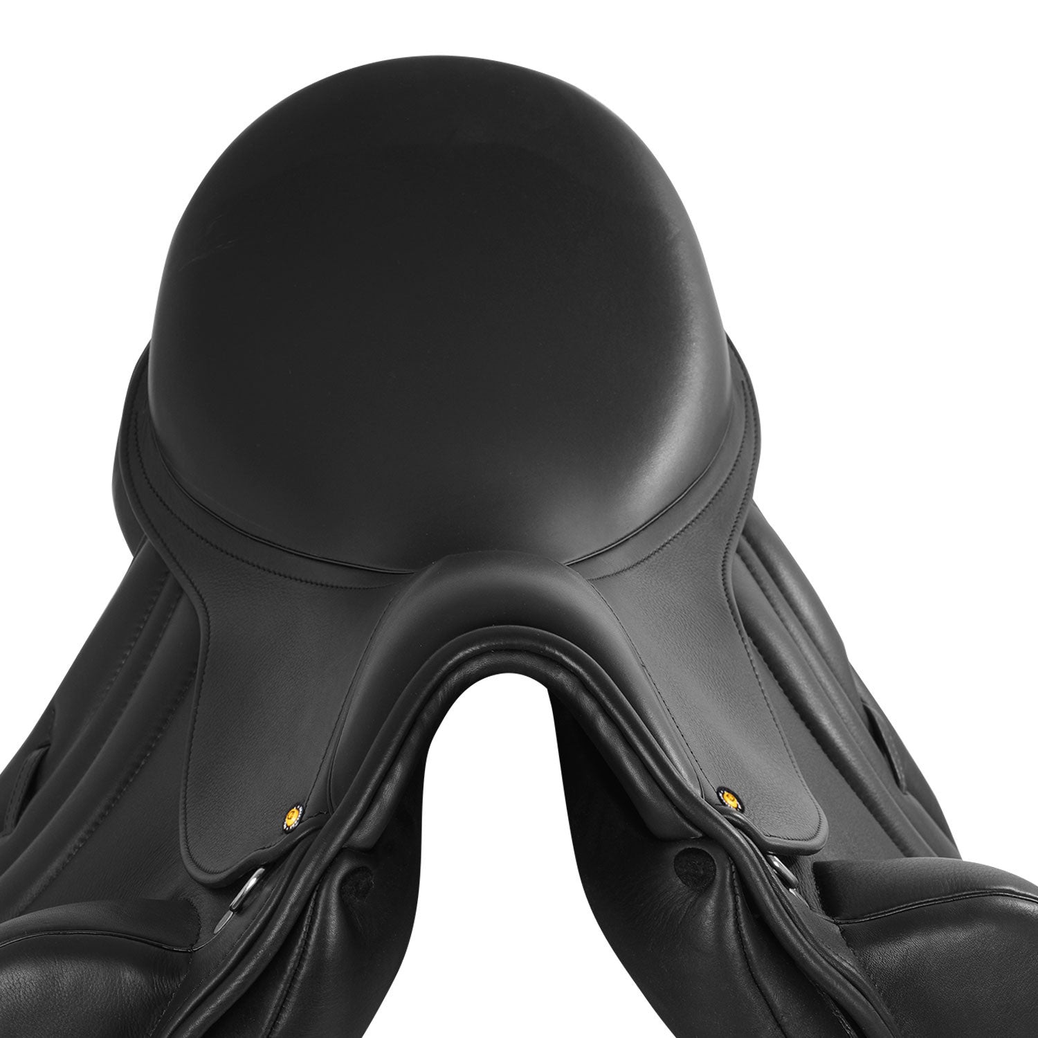 Silla de doma monafaldón de cuero Equestro - Negro