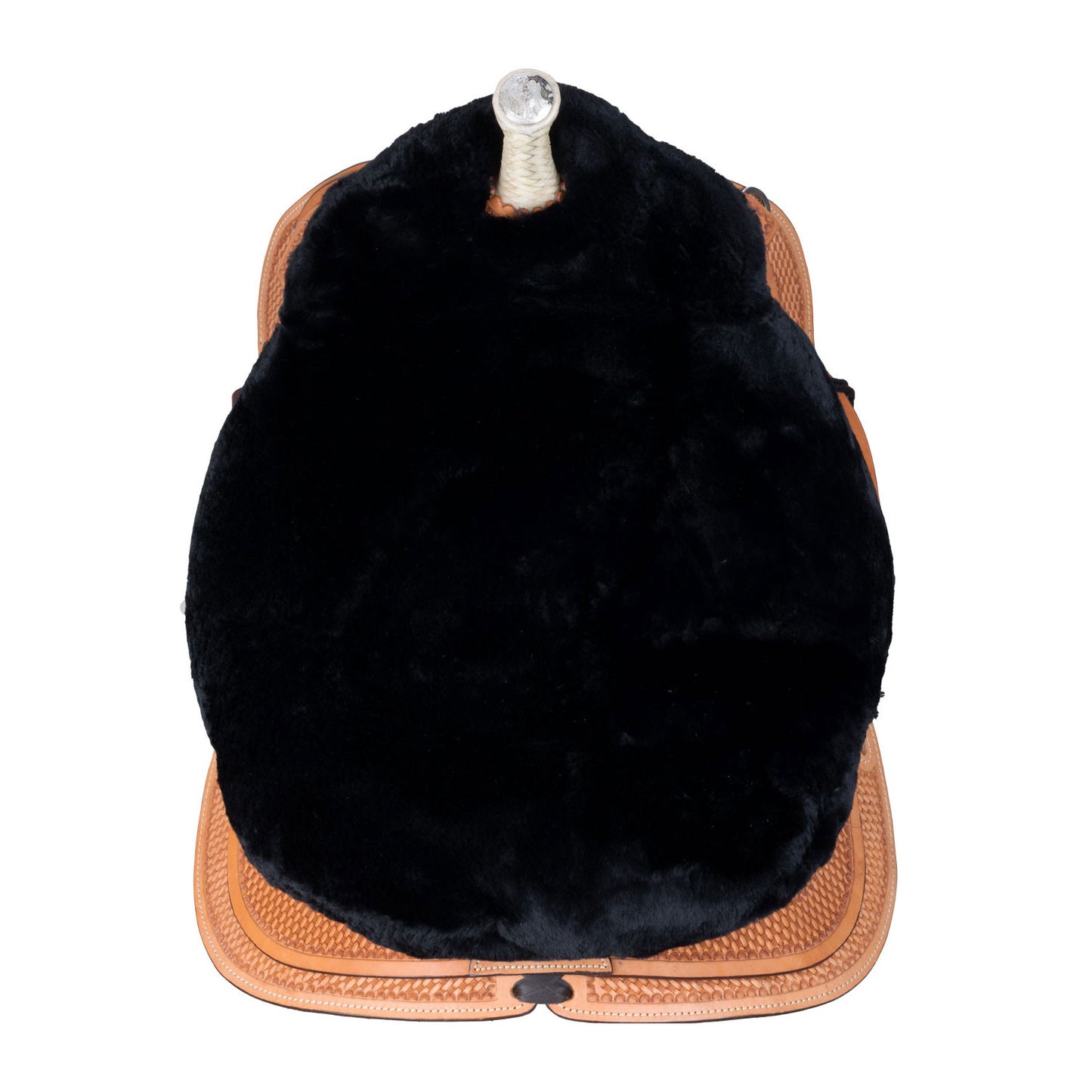 Funda de asiento western borrego Pool's - Negro