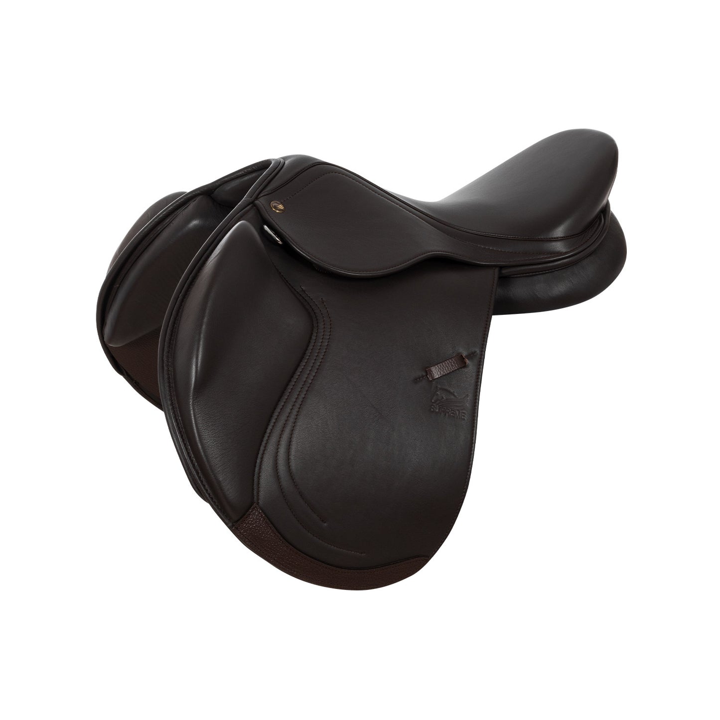 Silla de salto en cuero forrada modelo Sydney Supreme - Marrón oscuro