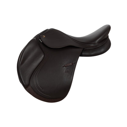 Silla de salto en cuero forrada modelo Sydney Supreme - Marrón oscuro