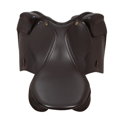 Silla de salto en cuero forrada modelo Sydney Supreme - Marrón oscuro