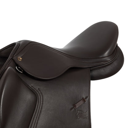 Silla de salto en cuero forrada modelo Sydney Supreme - Marrón oscuro