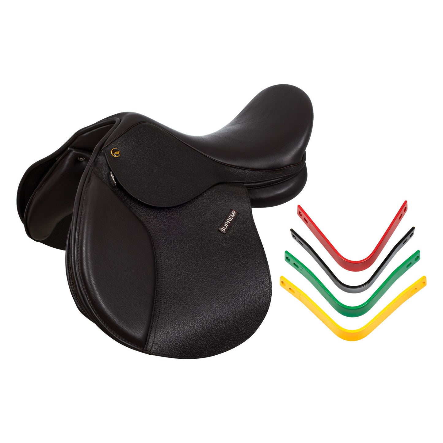Silla Boston multipropósito con puentecillo intercambiable (incluye 4 puentecillos) Supreme - Marrón