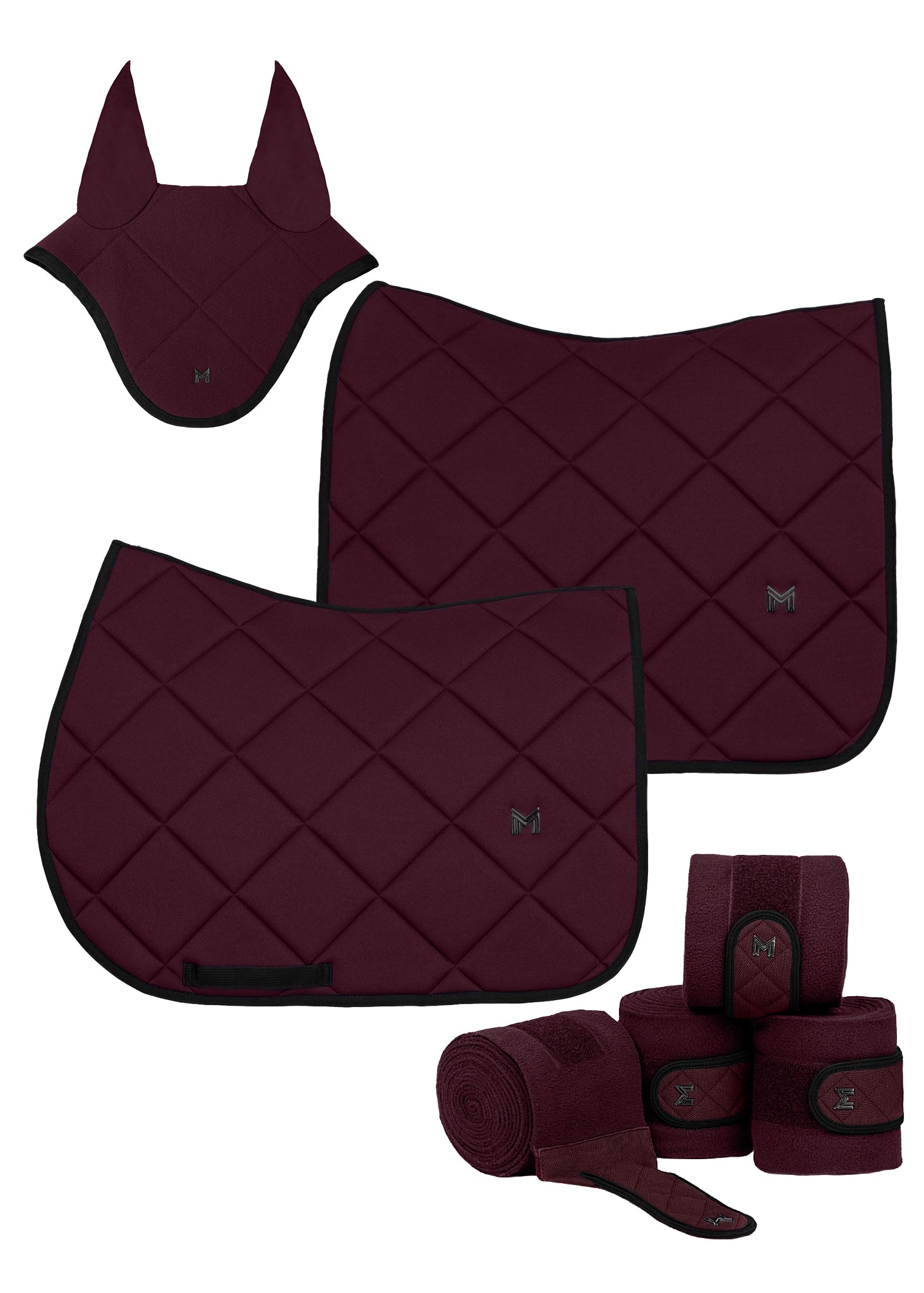 Producto ecuestre Maximilian Equestrian Crew Jumping Saddle Pad (Burgundy) detalle 5