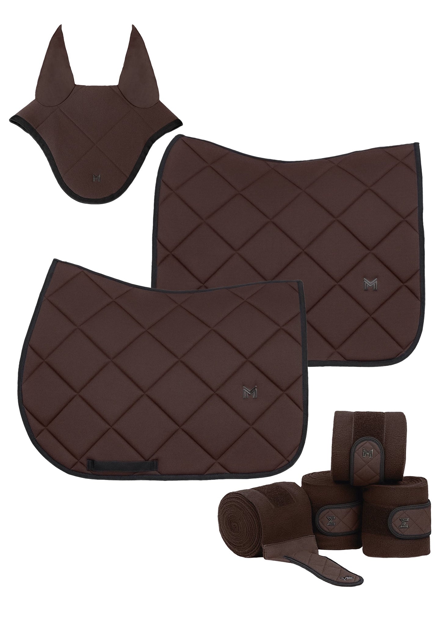 Producto ecuestre Maximilian Equestrian Crew Jumping Saddle Pad (Chocolate) detalle 5