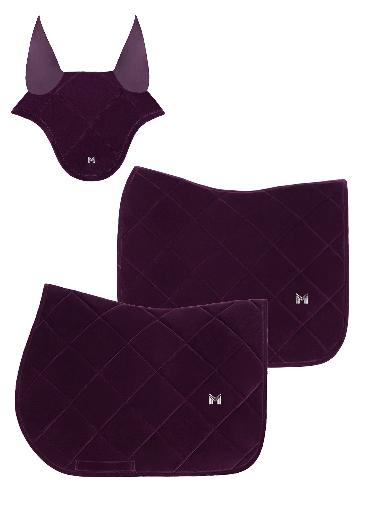 Producto ecuestre Maximilian Equestrian Velvet Ear Bonnet (Amethyst) detalle 6