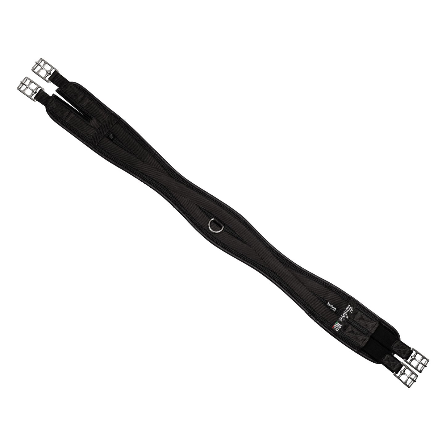 Cinchón de neopreno con elásticos Umbria Equitazione - Negro