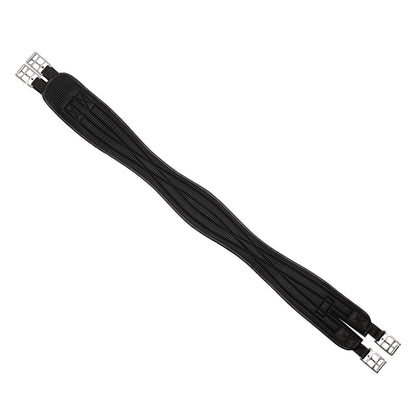 Cinchón de neopreno con elásticos Umbria Equitazione - Negro