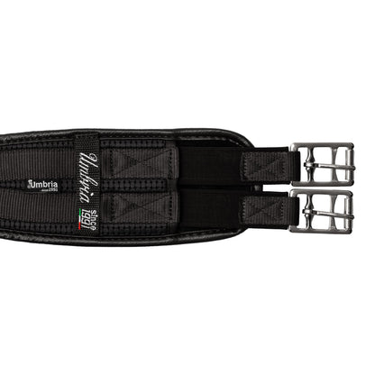 Cinchón de neopreno con elásticos Umbria Equitazione - Negro