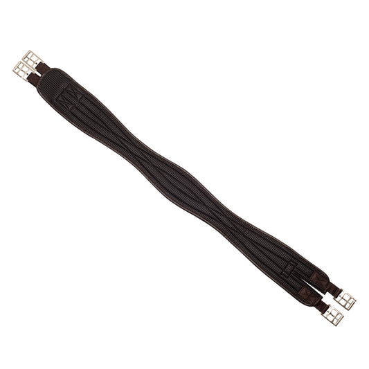 Cinchón de neopreno con elásticos Umbria Equitazione - Marrón
