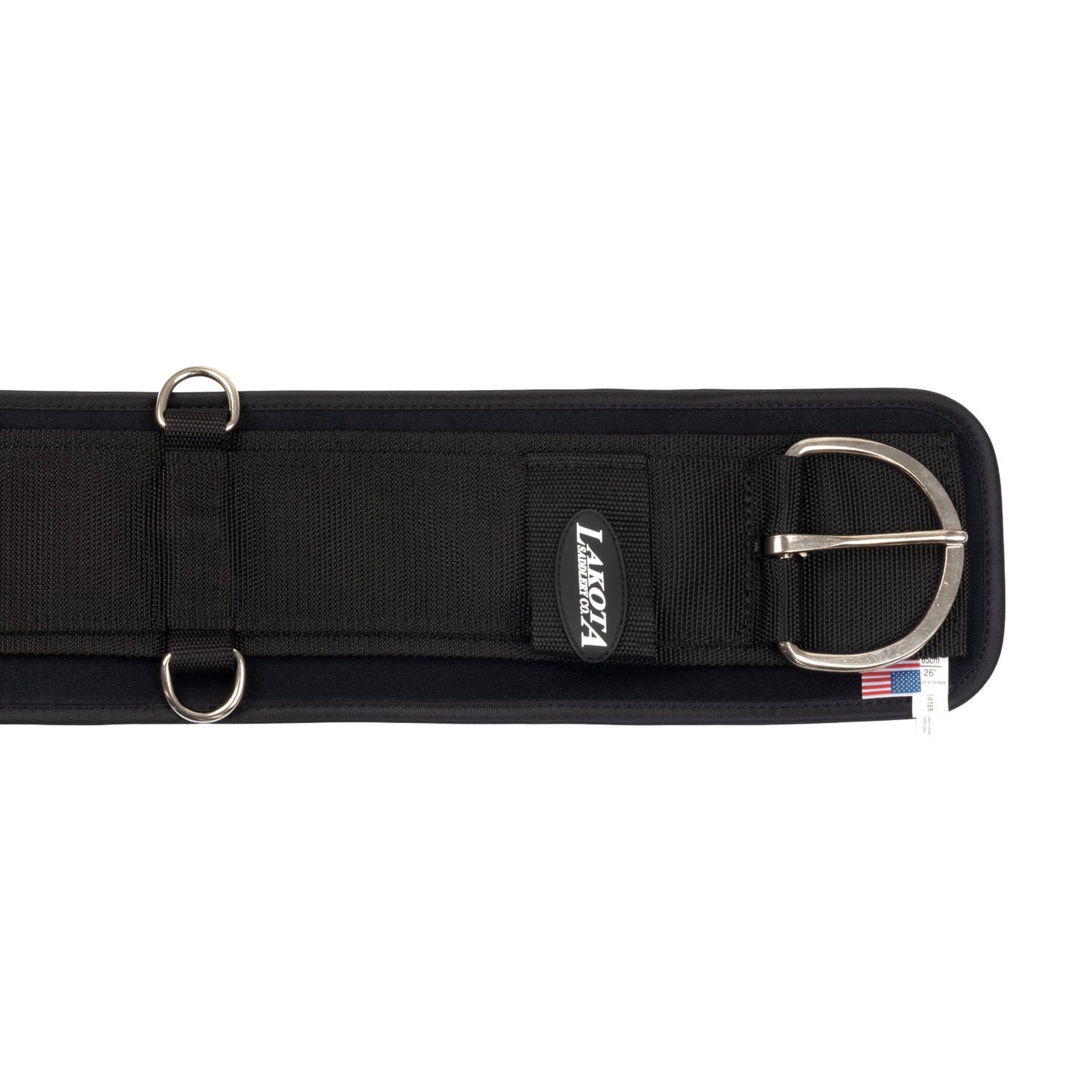 Cinchuelo de neopreno con hebillas de acero inoxidable Lakota - Negro