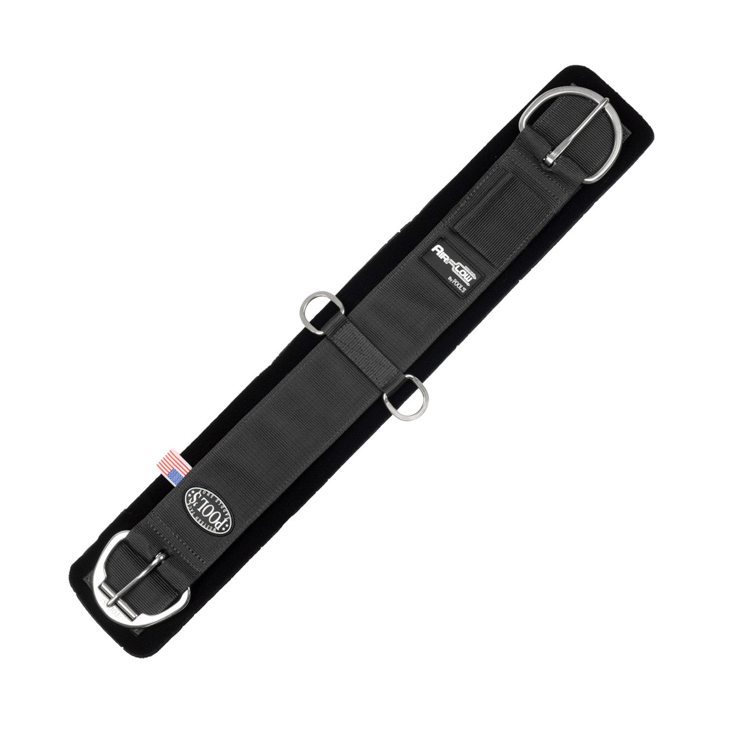 Cincha Pool's Airflow neopreno con cierre de velcro y hebilla de rodillo de acero inoxidable