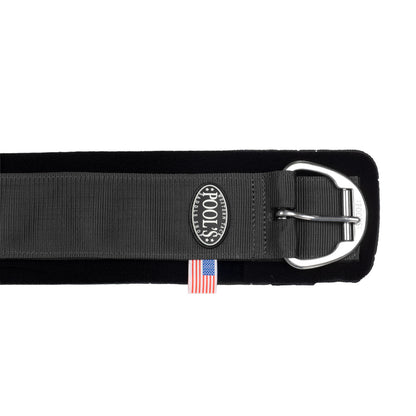 Cincha Pool's Airflow neopreno con cierre de velcro y hebilla de rodillo de acero inoxidable - Negro