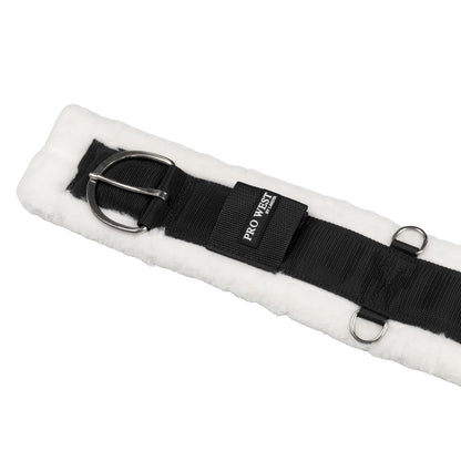 Cinch western de nailon con lana sintética y hebillas de hierro Lakota - Negro