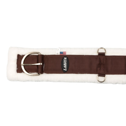Cinch western de nailon con lana sintética y hebillas de hierro Lakota - Marrón