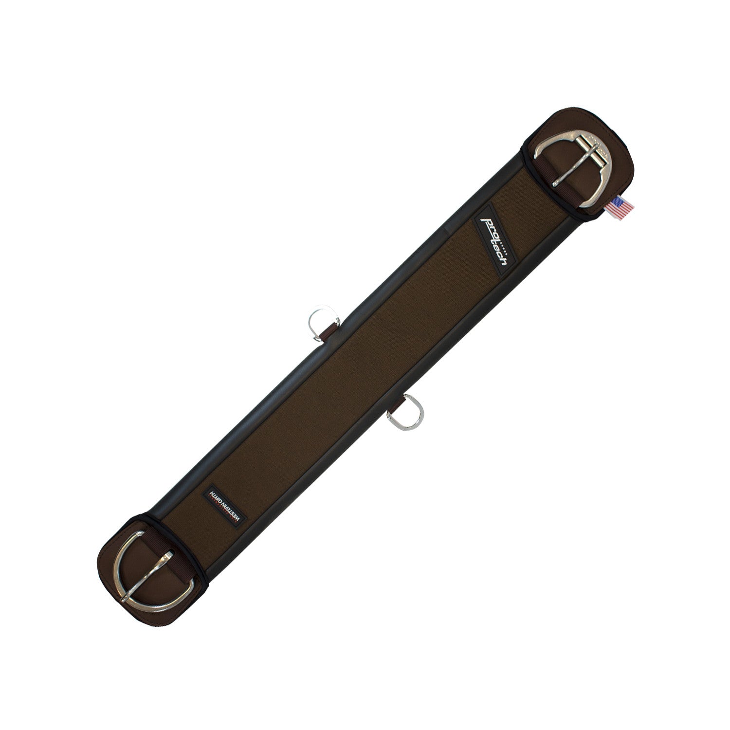 Cinchuelo Pro-Tech cordura/neopreno hebilla rodillo inox - Marrón
