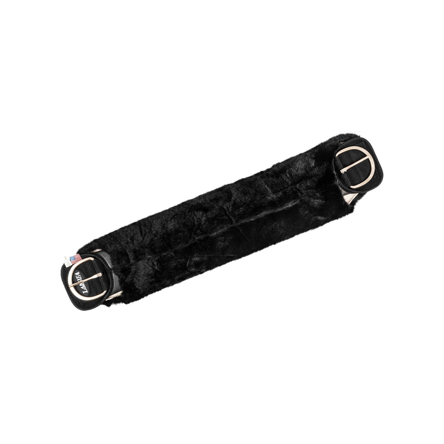 Funda para cincha western en borreguillo sintético Burioni - Negro