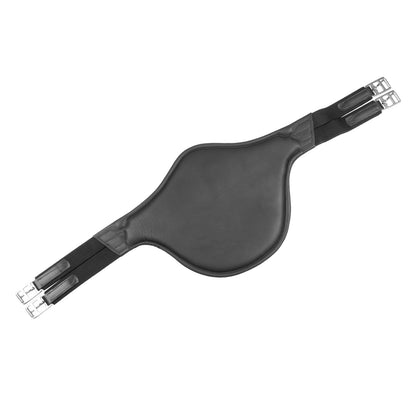 Cincha de cuero con salva-ramplones Supreme - Negro