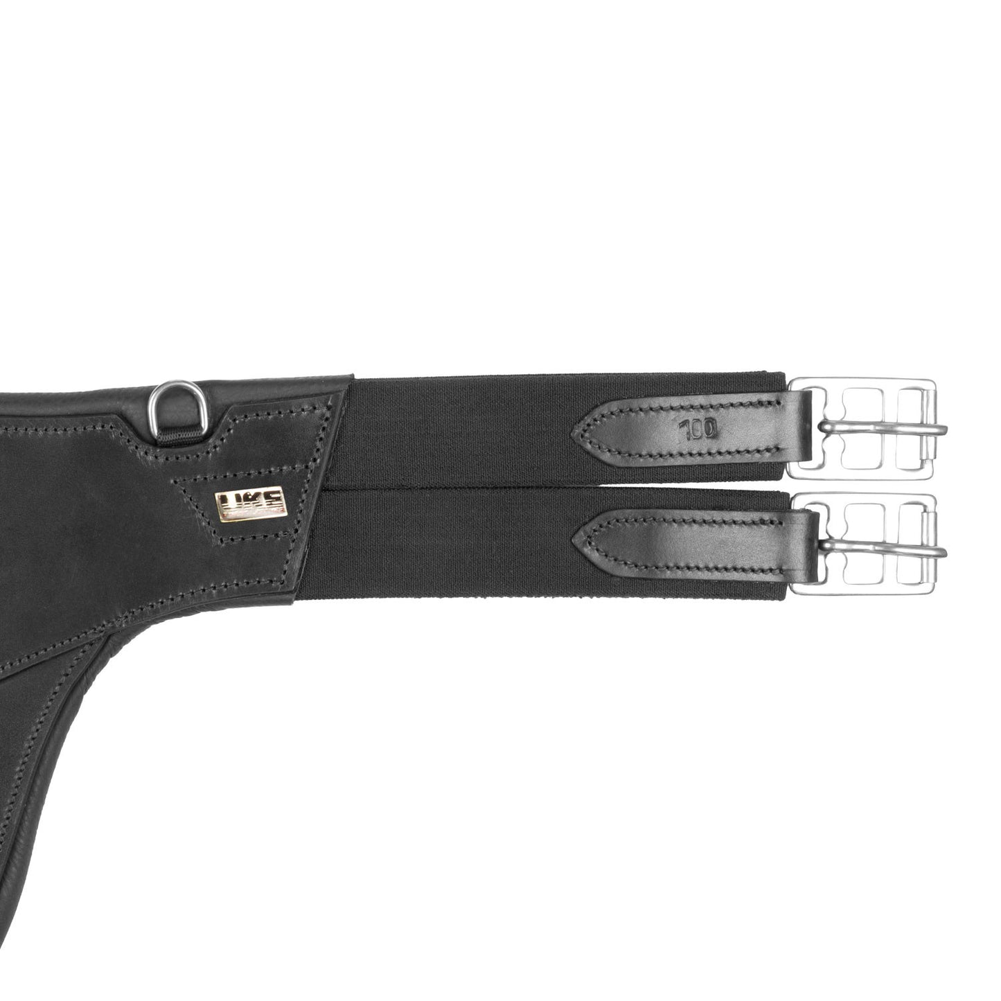 Cincha de cuero con salva-ramplones Supreme - Negro