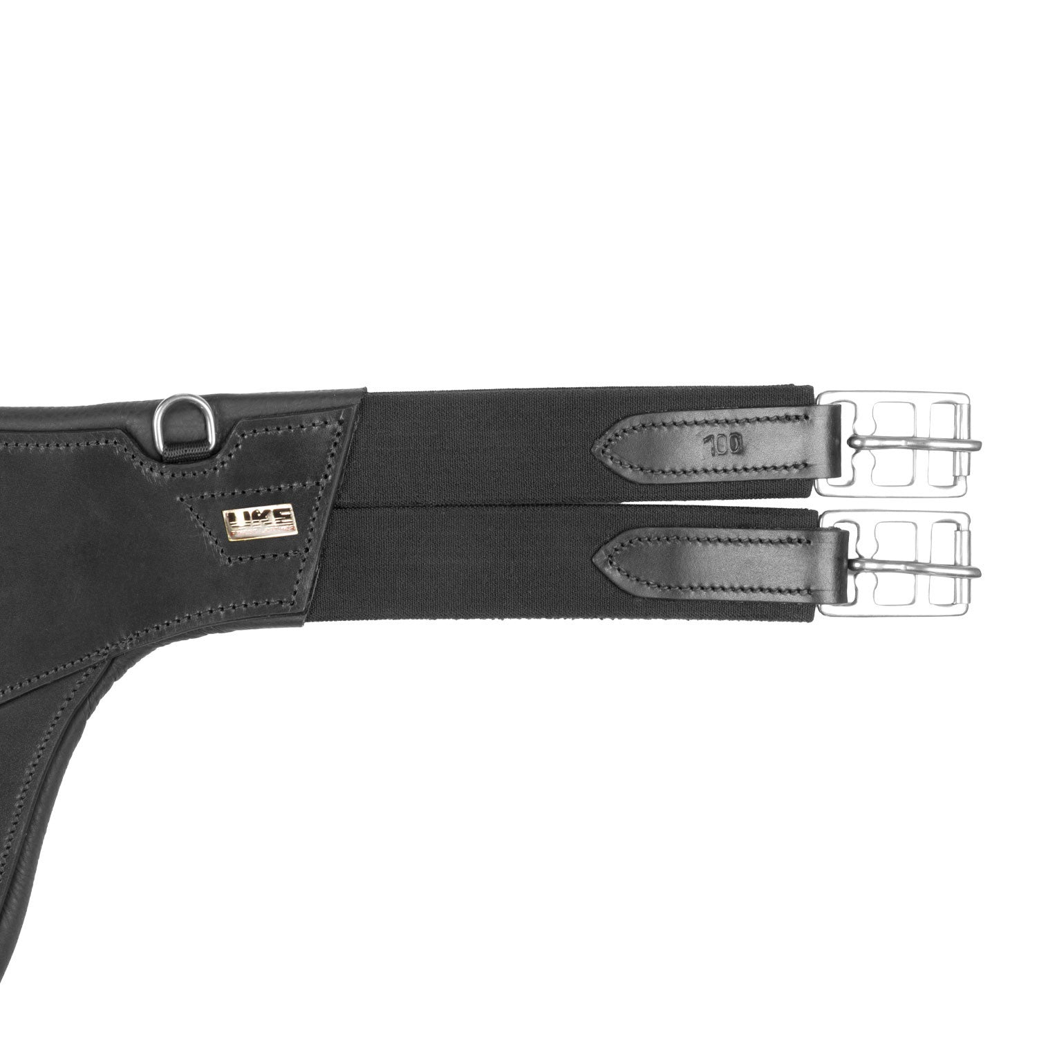 Cincha de cuero con salva-ramplones Supreme - Negro