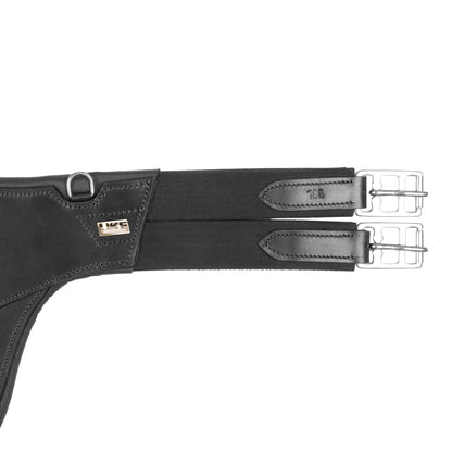 Cincha de cuero con salva-ramplones Supreme - Negro
