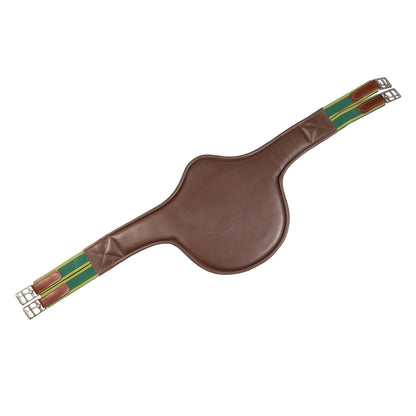 Cincha de cuero con salva-ramplones Supreme - Coñac