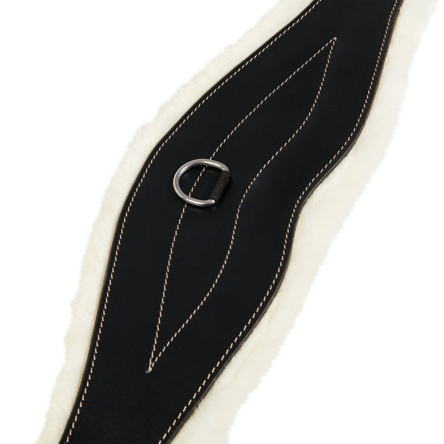 Cinchuelo de salto con corderito sintético Equestro - Negro