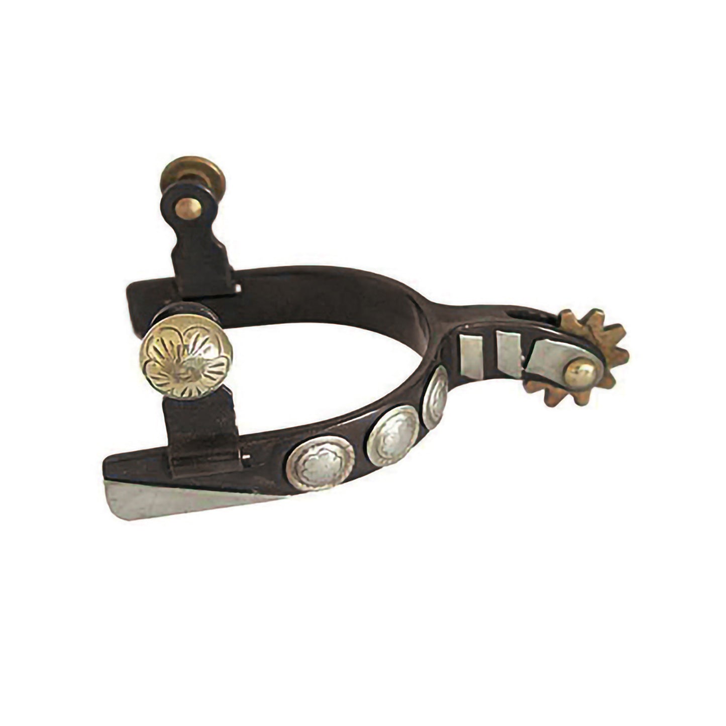 Espuelas western para niños negras con tachuelas Lakota