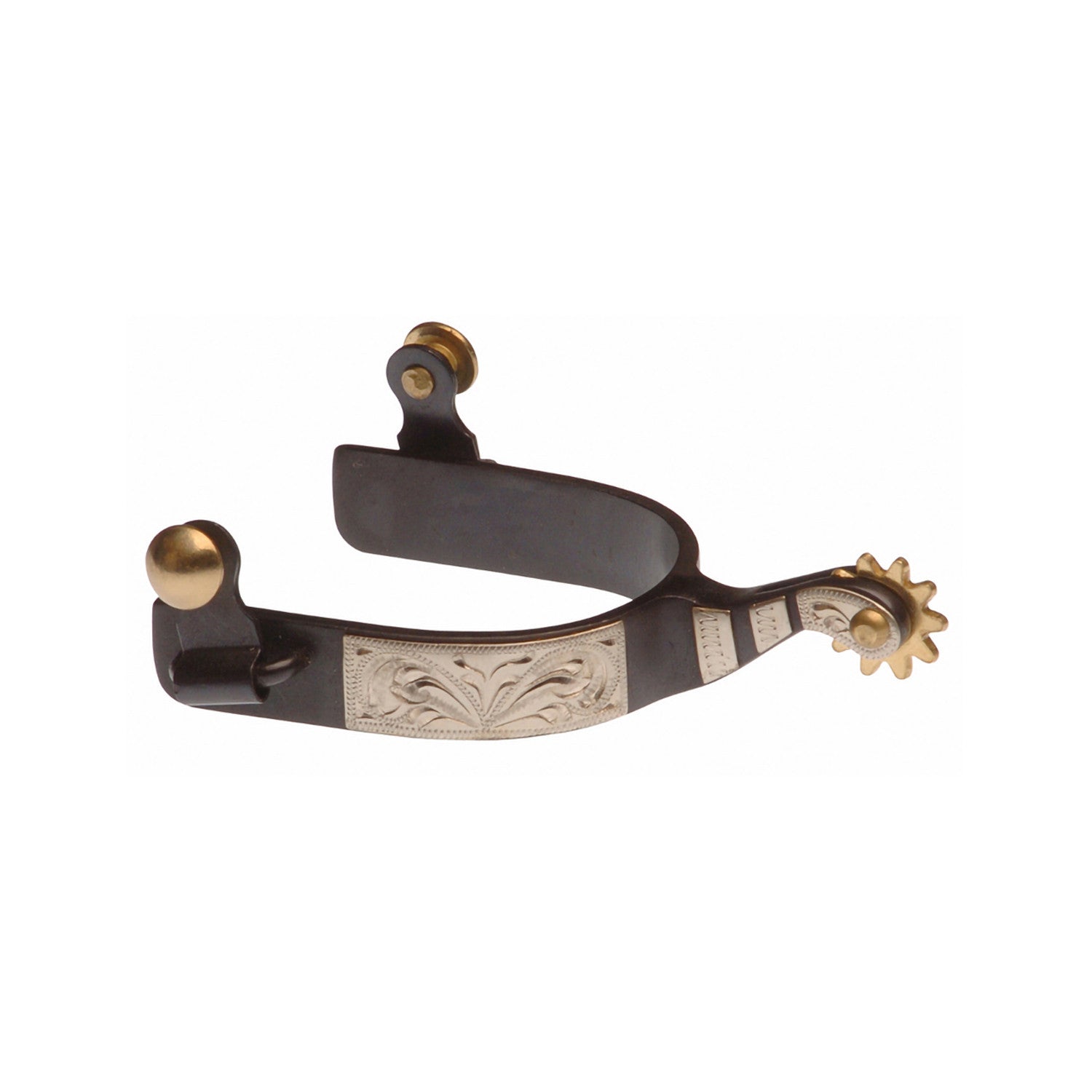 Espuelas western negras decoración inox Lakota