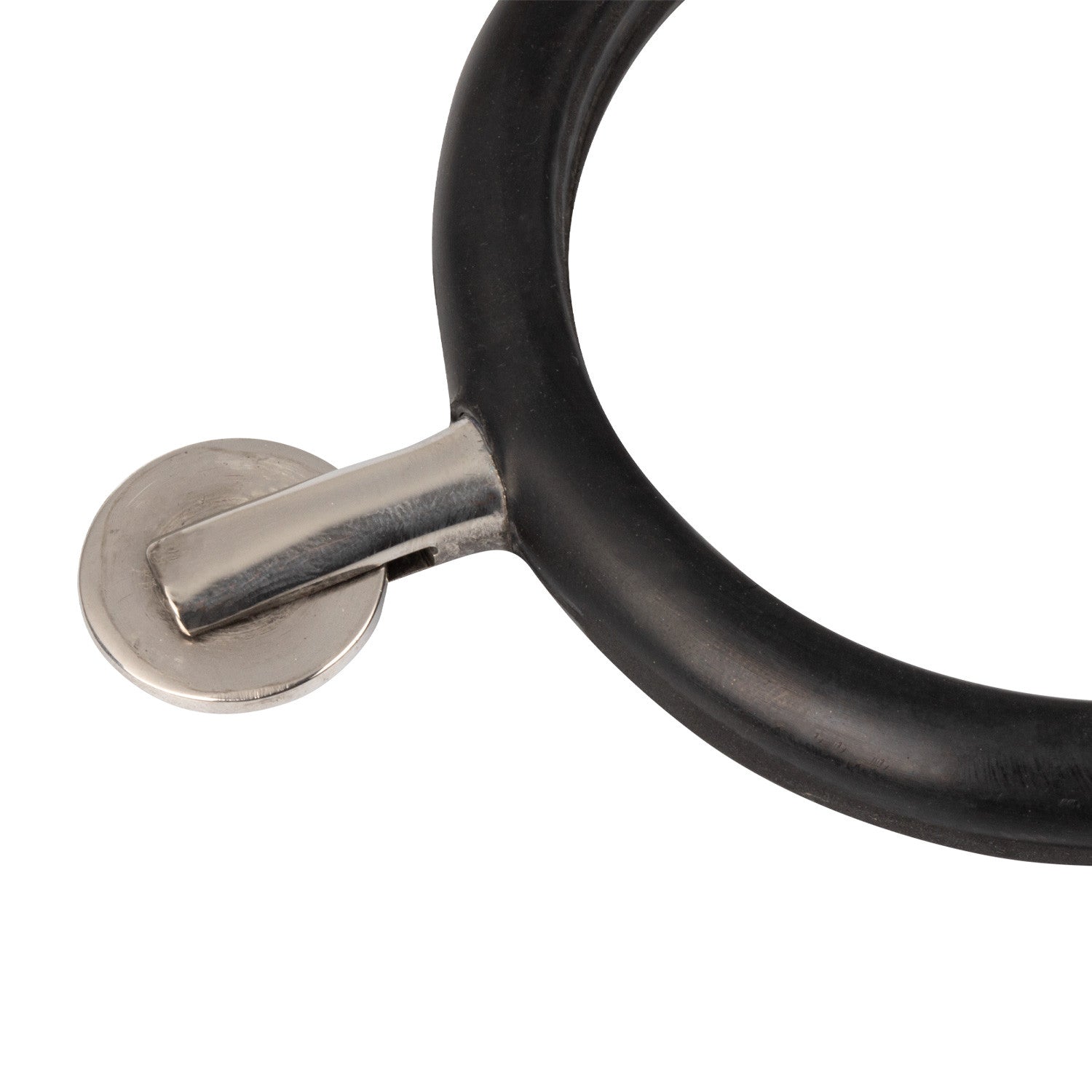 Espolones de acero inoxidable recubiertos de goma con rueda lisa horizontal Equestro