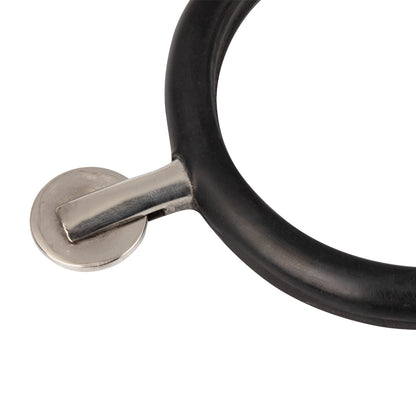 Espolones de acero inoxidable recubiertos de goma con rueda lisa horizontal Equestro
