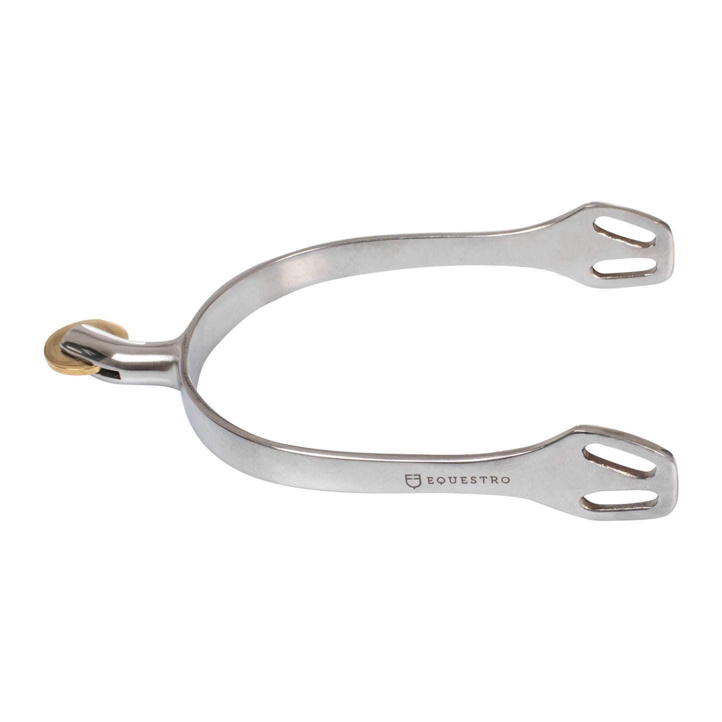 Espuelas inglesas con rodaja horizontal de latón Equestro