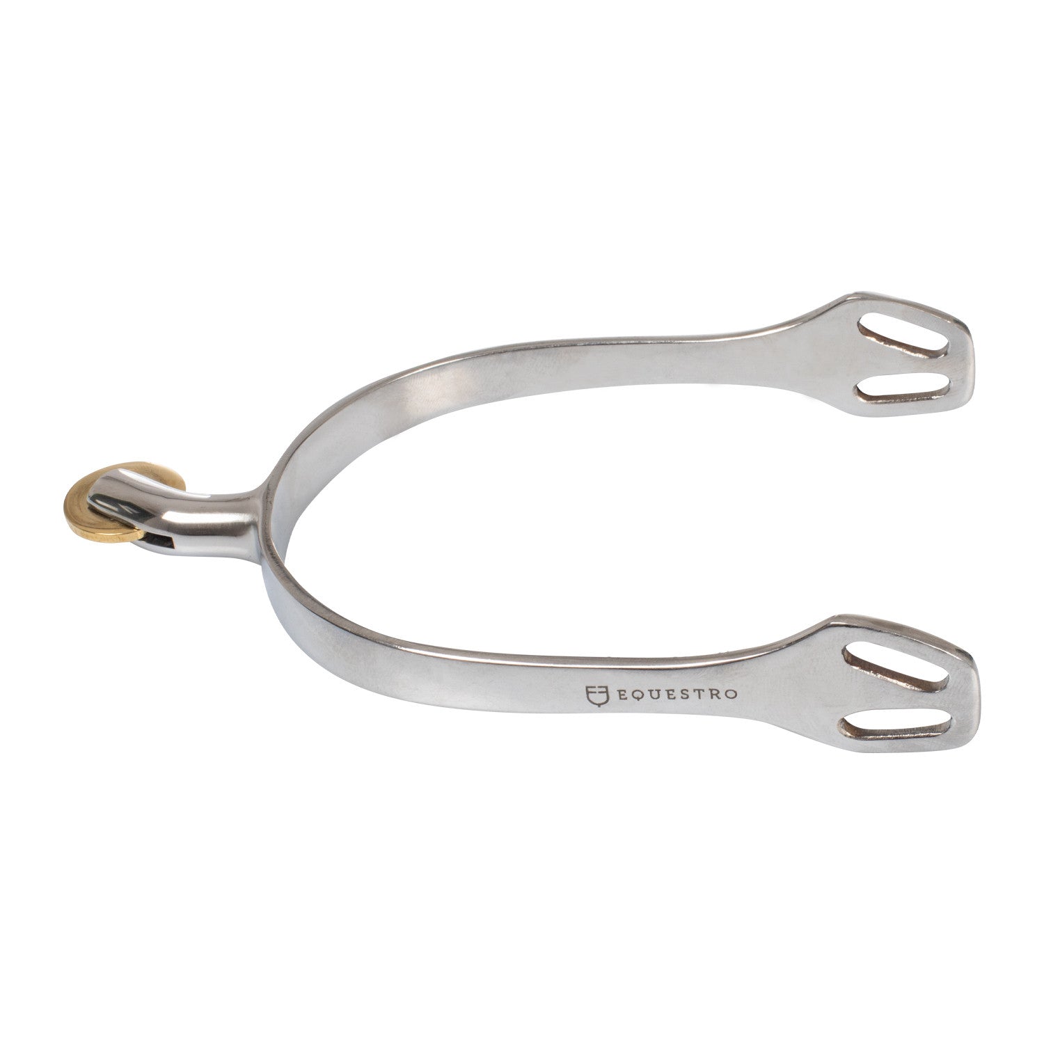 Espuelas inglesas con rodaja horizontal de latón Equestro