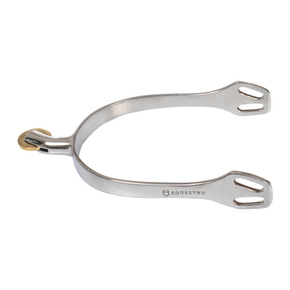 Espuelas inglesas con rodaja horizontal de latón Equestro