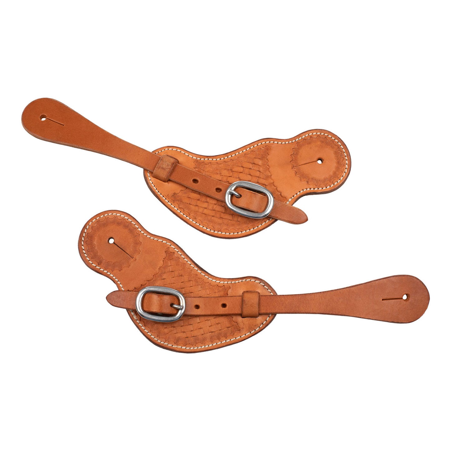 Cordones espolones gota baloncesto con hebilla Pool's - Natural