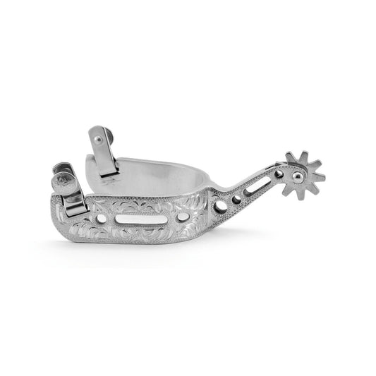 Espuelas western de aluminio perforado y trabajado Pool's