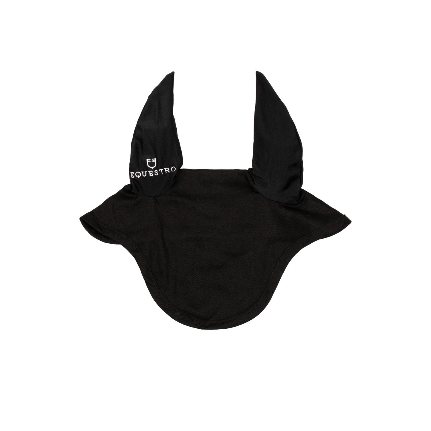 Gorro para pony de algodón con orejas elásticas Equestro - Negro