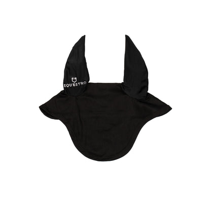 Gorro para pony de algodón con orejas elásticas Equestro - Negro
