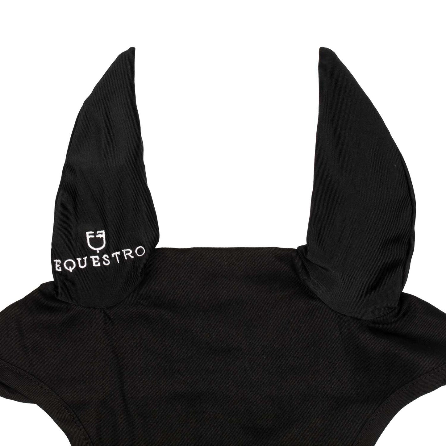 Gorro para pony de algodón con orejas elásticas Equestro - Negro