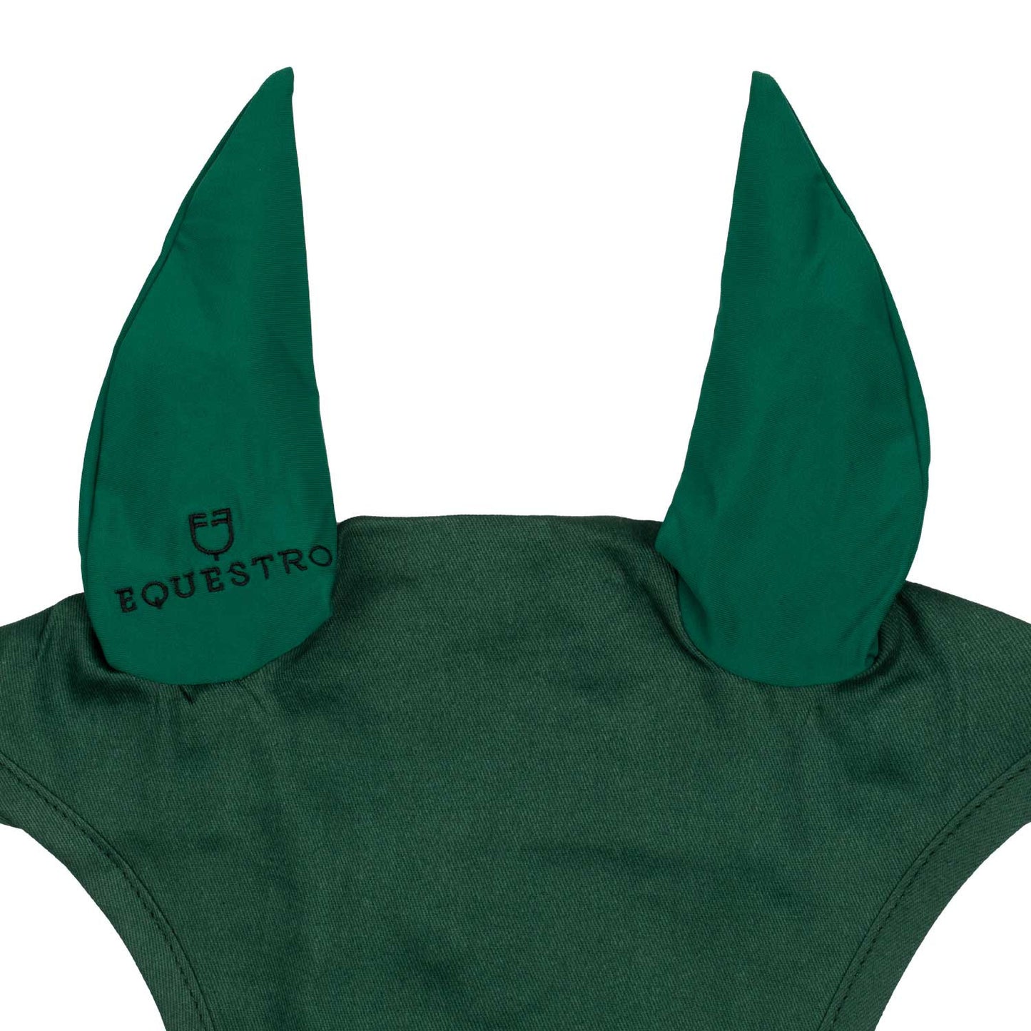 Gorro para pony de algodón con orejas elásticas Equestro - Verde