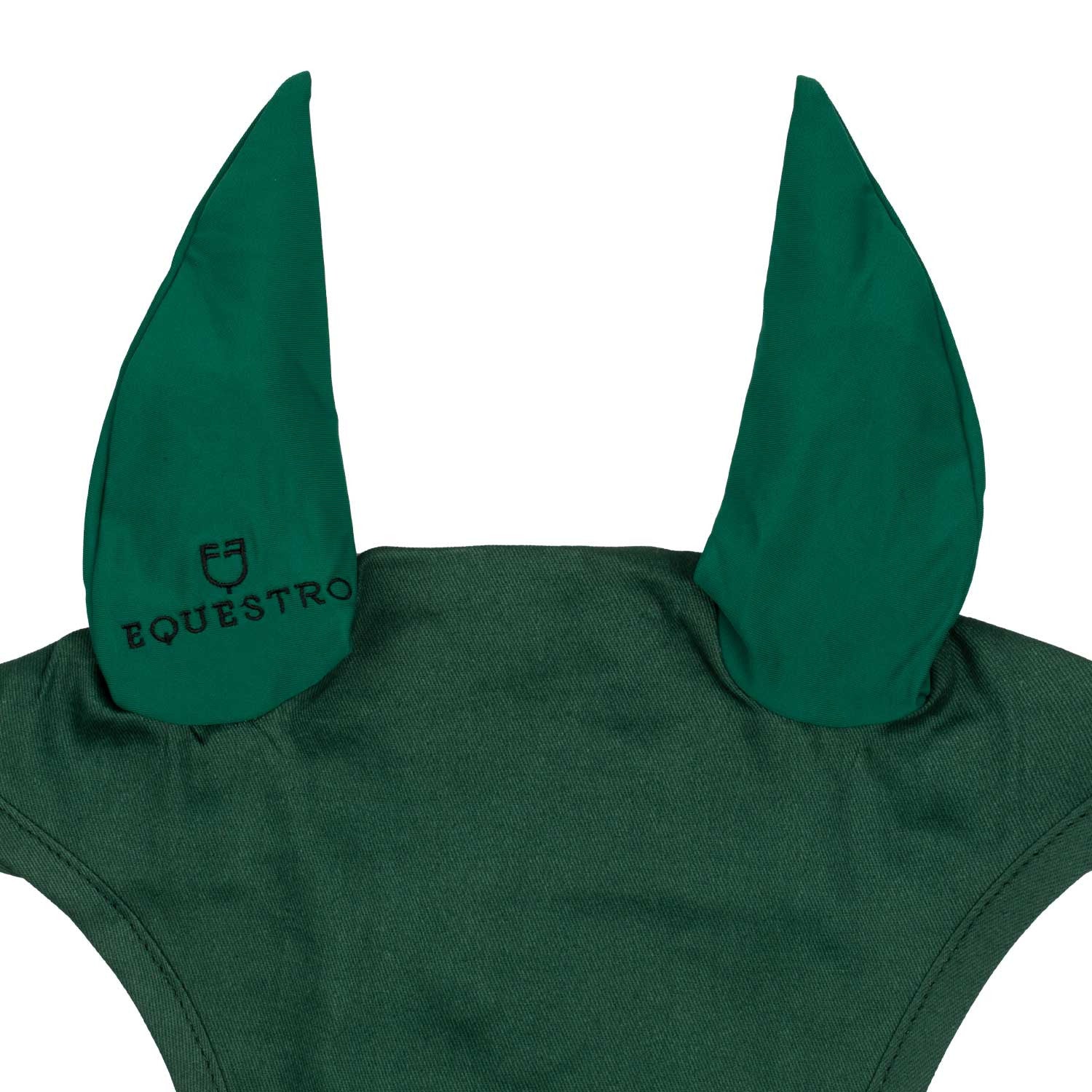 Gorro para pony de algodón con orejas elásticas Equestro - Verde