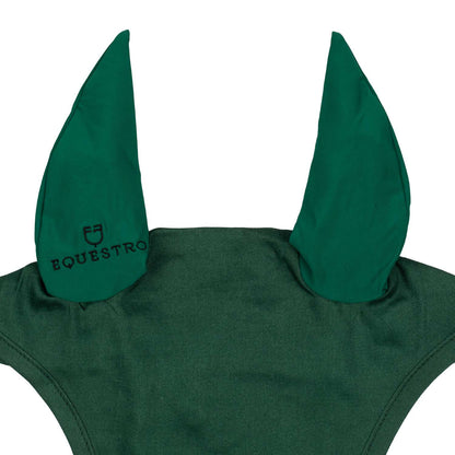 Gorro para pony de algodón con orejas elásticas Equestro - Verde