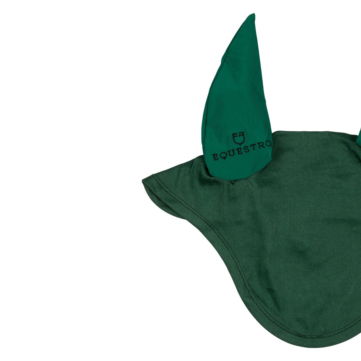 Gorro para pony de algodón con orejas elásticas Equestro - Verde