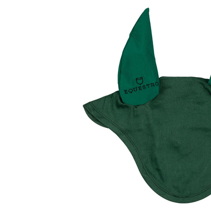 Gorro para pony de algodón con orejas elásticas Equestro - Verde